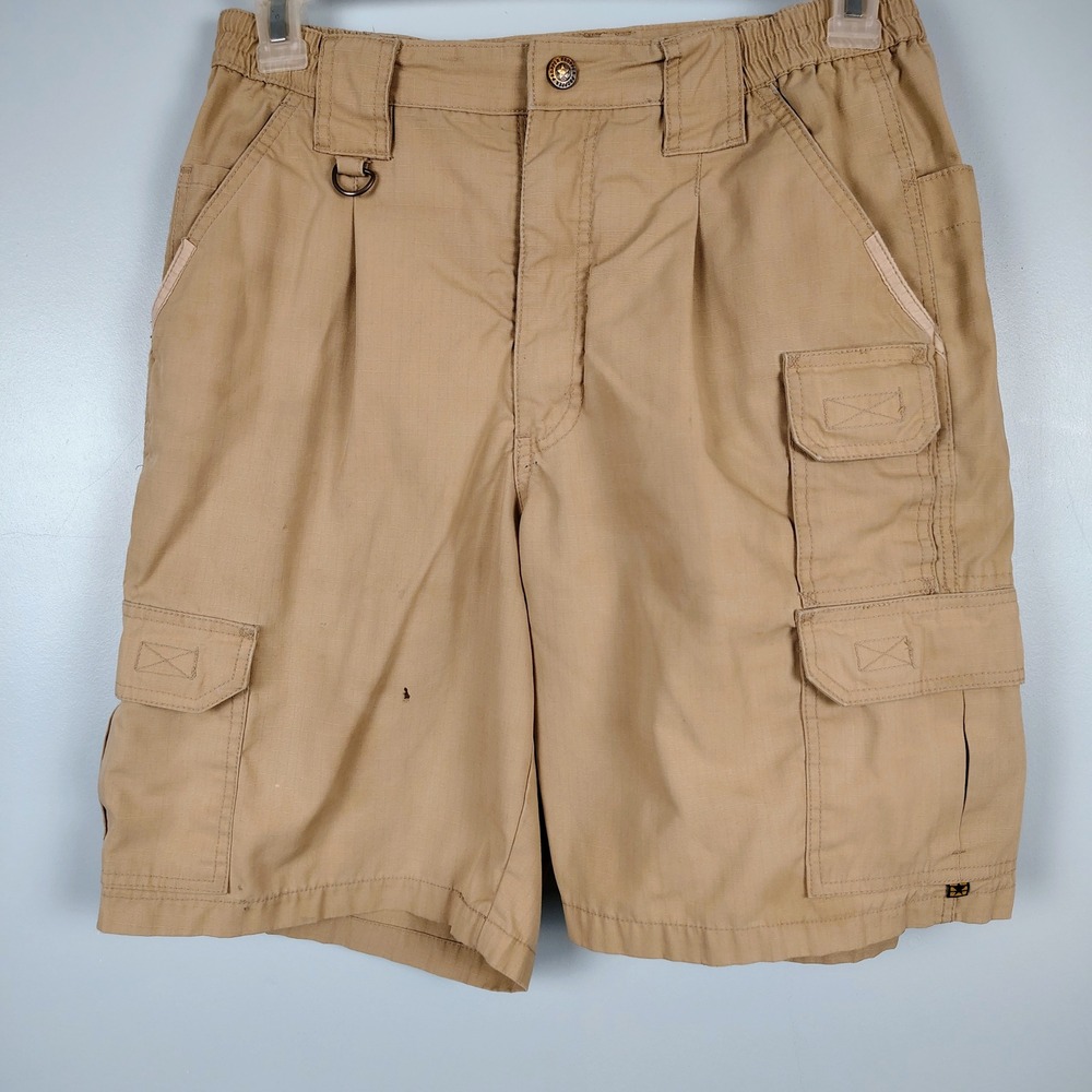 Propper Mens SZ 32 Tactical Cargo Shorts Tan Ripstop Gorpcore Utility